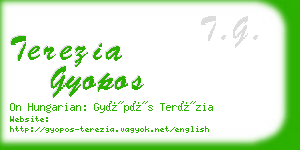 terezia gyopos business card